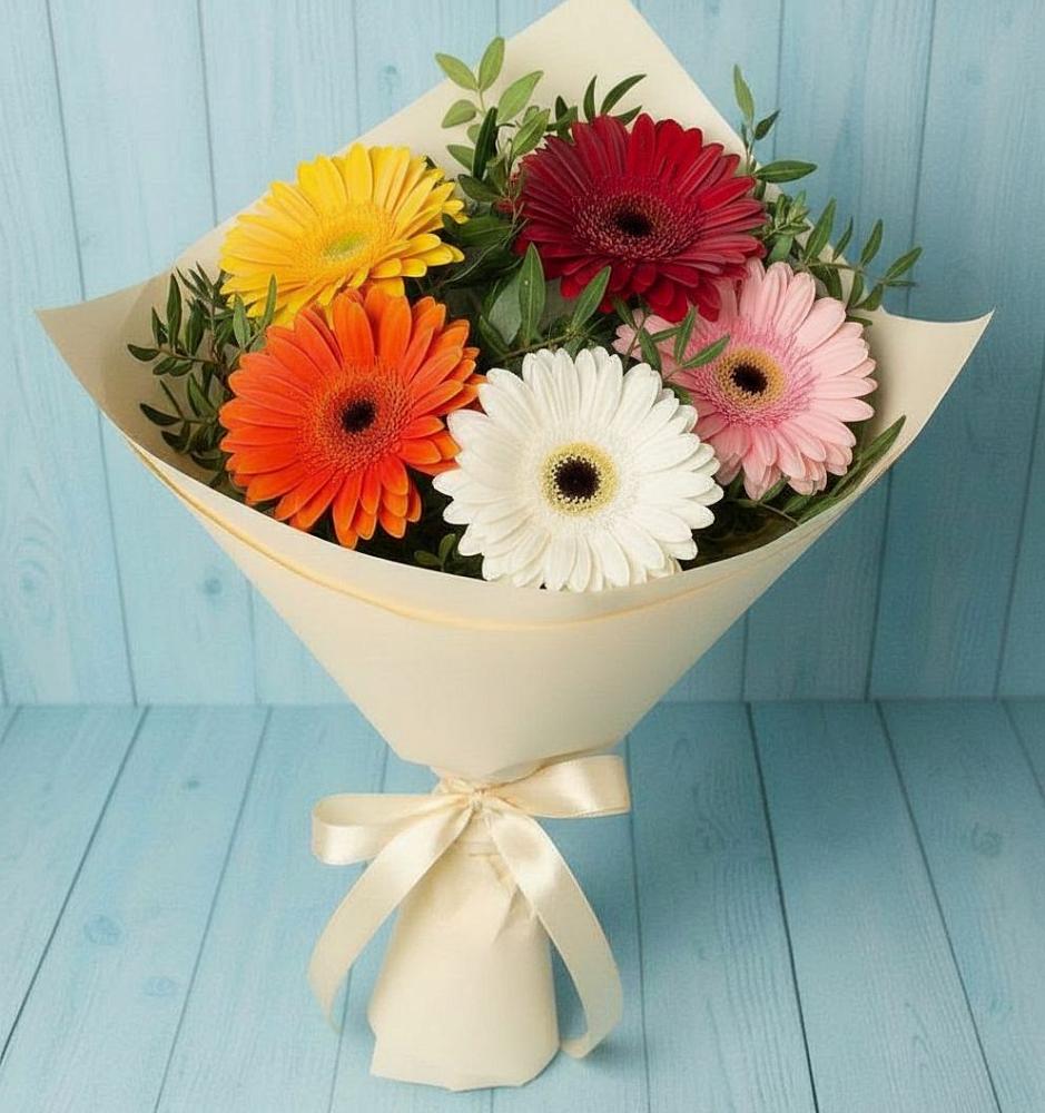 Букет цветов из: Герберы в Радужном Владимирской области