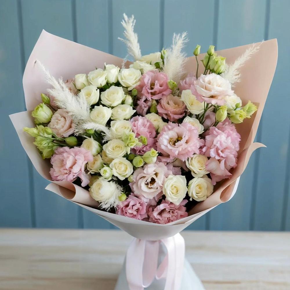 Букет цветов из: Альстромерии и Розы в Радужном Владимирской области