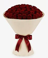 Букет 101 Бордовая роза Блэк Бакарра в Радужном Владимирской области