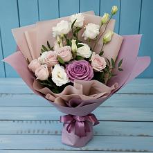 Букет цветов из:  Розы и Лизиантусы #REPLACE_PRED# Радужном Владимирской области