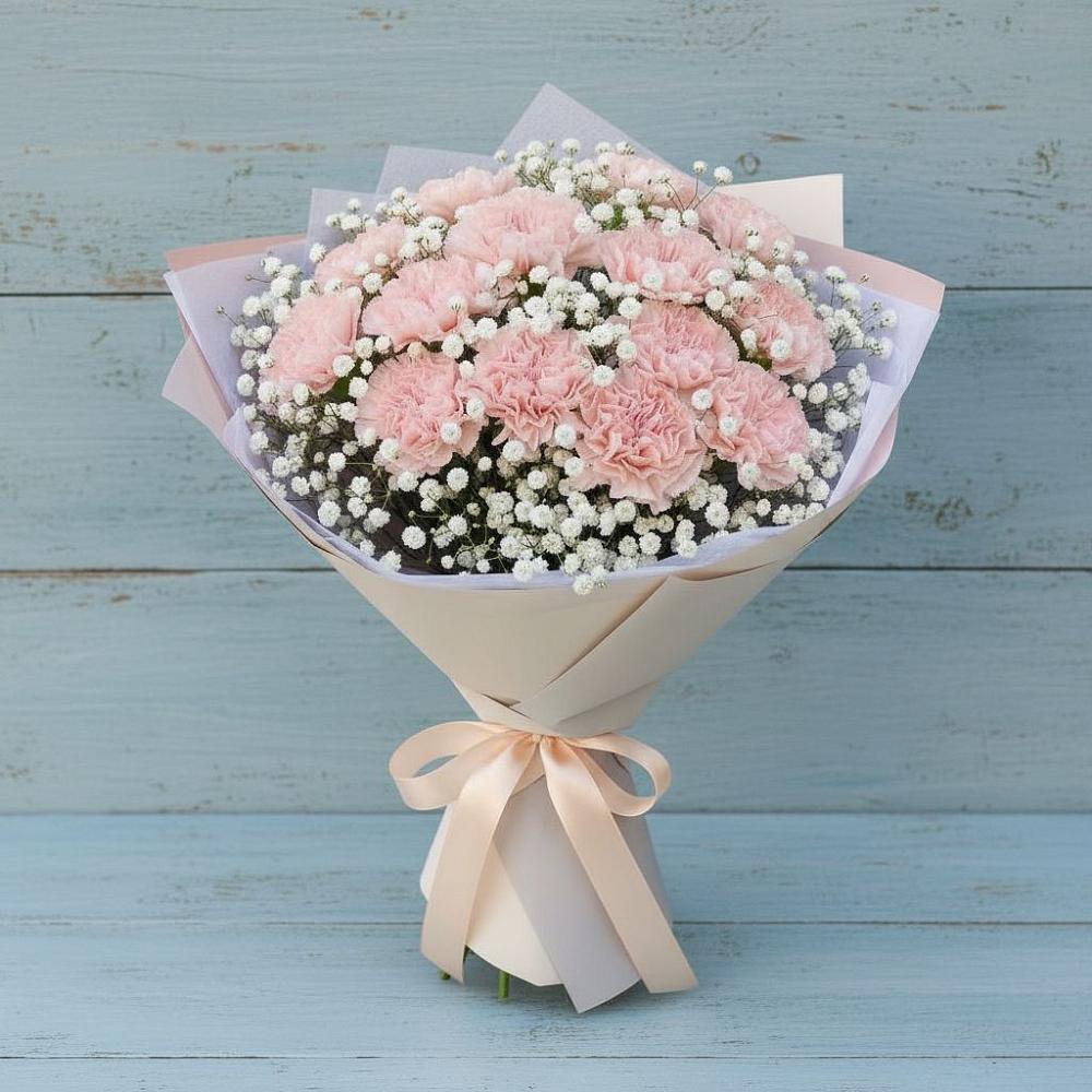 Букет цветов из: Гвоздики в Радужном Владимирской области