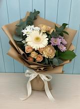 Букет цветов из:  Герберы и Хризантемы в Радужном Владимирской области