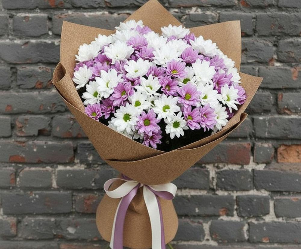 Букет цветов из: Хризантемы в Радужном Владимирской области