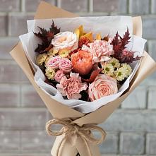 Букет цветов из:  Гвоздики, Хризантемы и Розы в Радужном Владимирской области