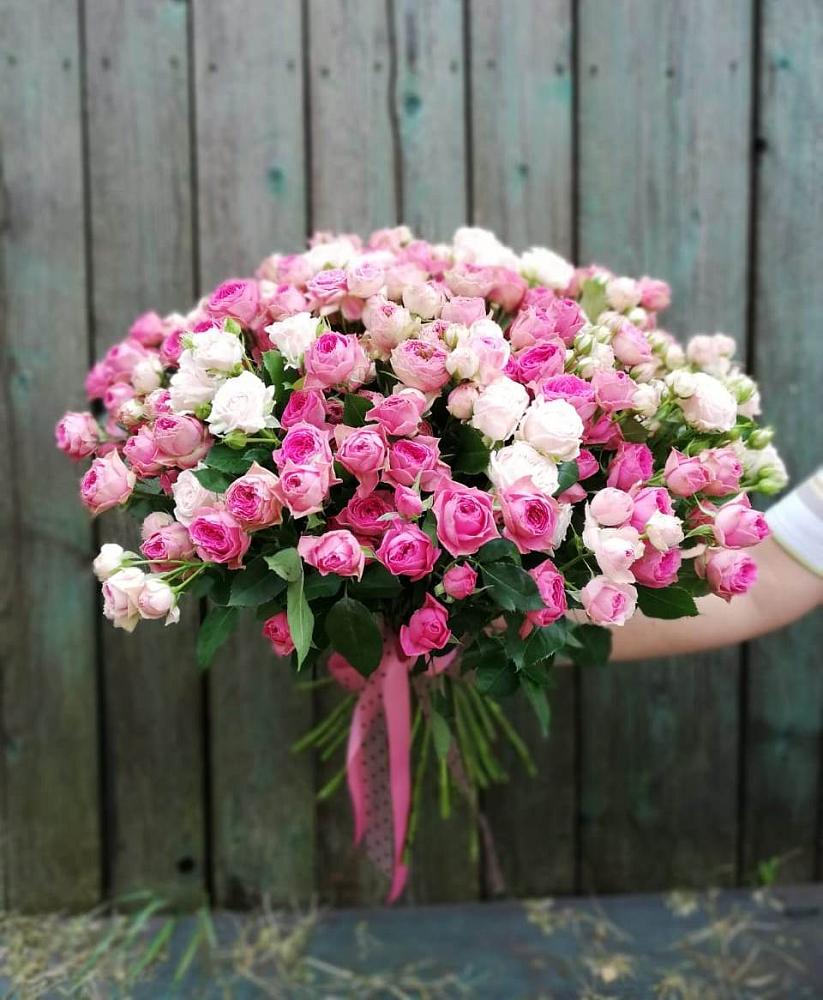 Букет Розовые кустовые розы Натали и Лав Лидия в Радужном Владимирской области