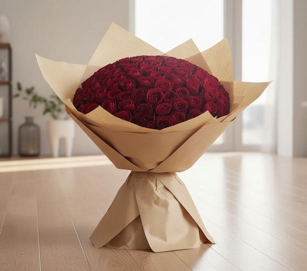 Букет 101 Красная роза в Радужном Владимирской области