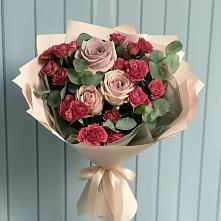 Букет цветов из:  Гвоздики и Розы #REPLACE_PRED# Радужном Владимирской области