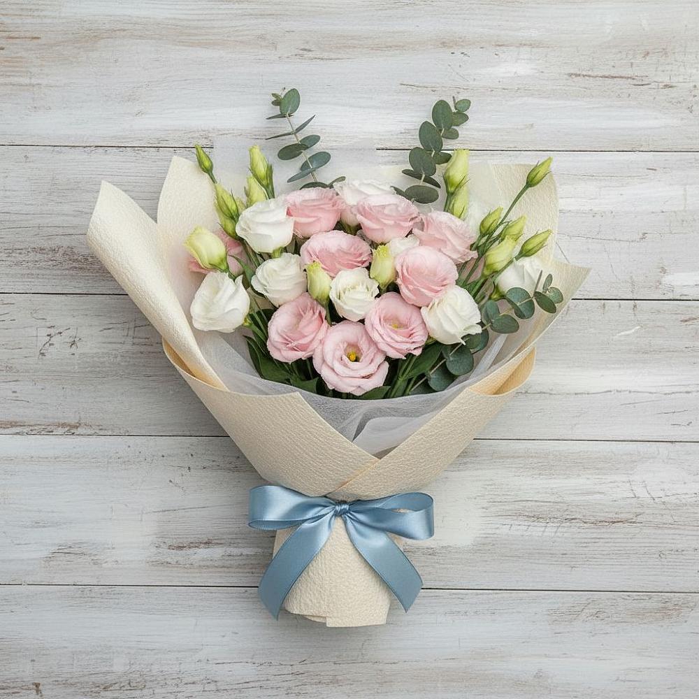 Букет цветов из: Лизиантусы в Радужном Владимирской области